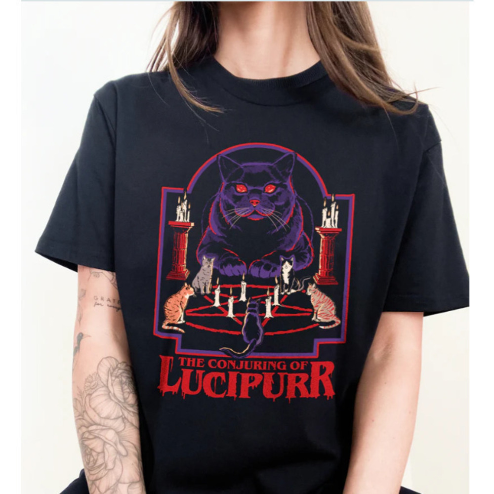 The Conjuring Of Lucipurr Funny Graphics T-Shirt